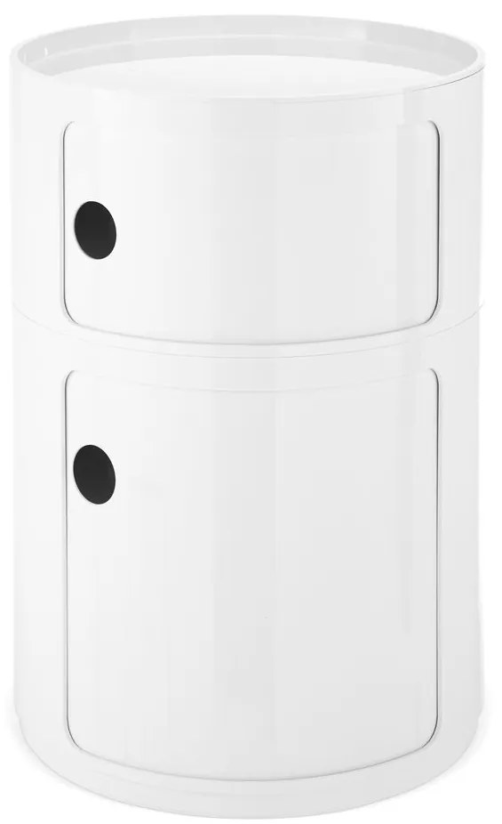 Componibili 4931 tárolóasztal, fehér, moduláris - Kartell