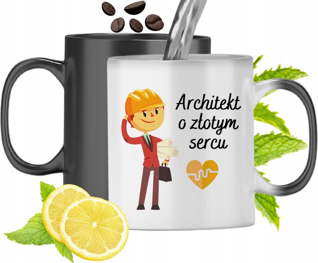 Mágikus Bögre Építésznek Színváltó Nyomtatott Fényképpel