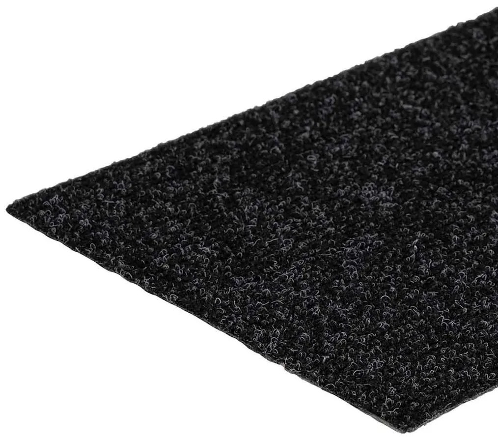 30 db fekete lépcsőszőnyeg öntapadós téglalap alakú 76x20 cm