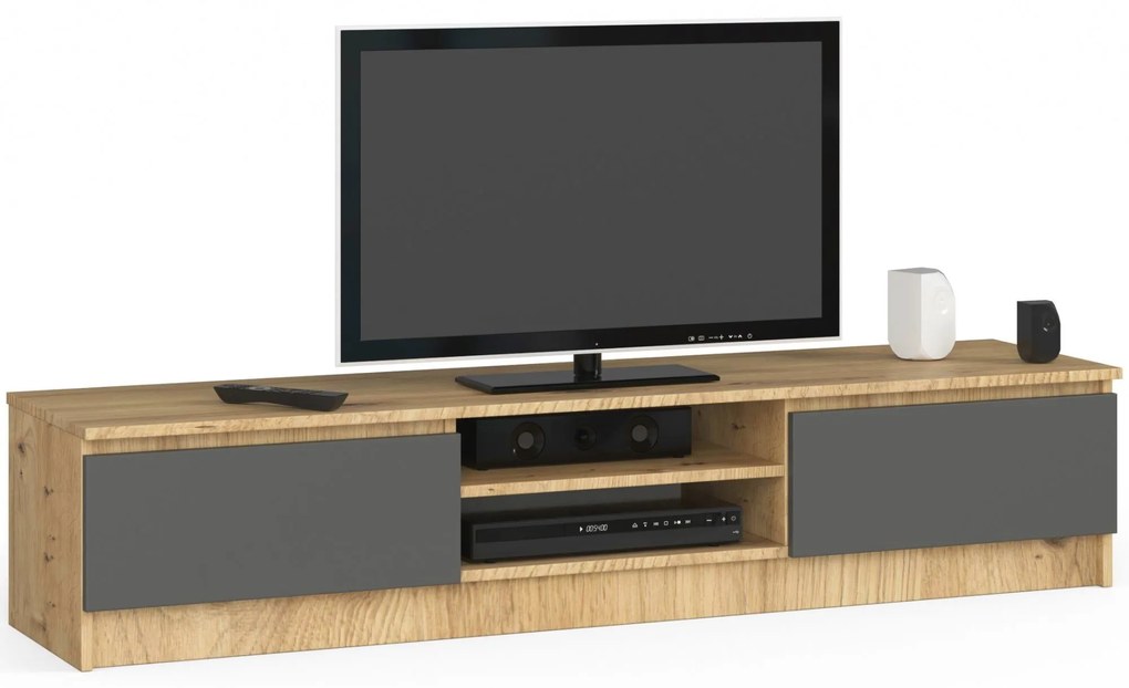 TV asztal Katalina  (artisan tölgy + szürke). 1069932