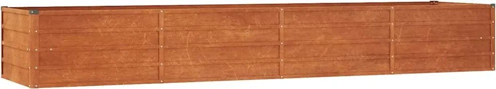 vidaXL rozsda színű corten acél kerti magaságyás 320 x 80 x 45 cm