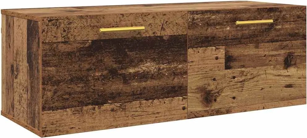 vidaXL Fali Szekrény Régi fa 100 x 36.5 x 35 cm Faanyag