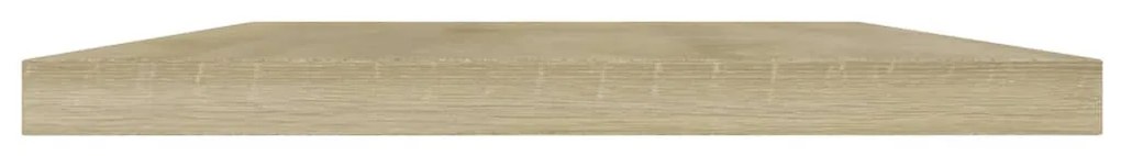 4 db sonoma tölgy színű szerelt fa könyvespolc 40 x 20 x 1,5 cm