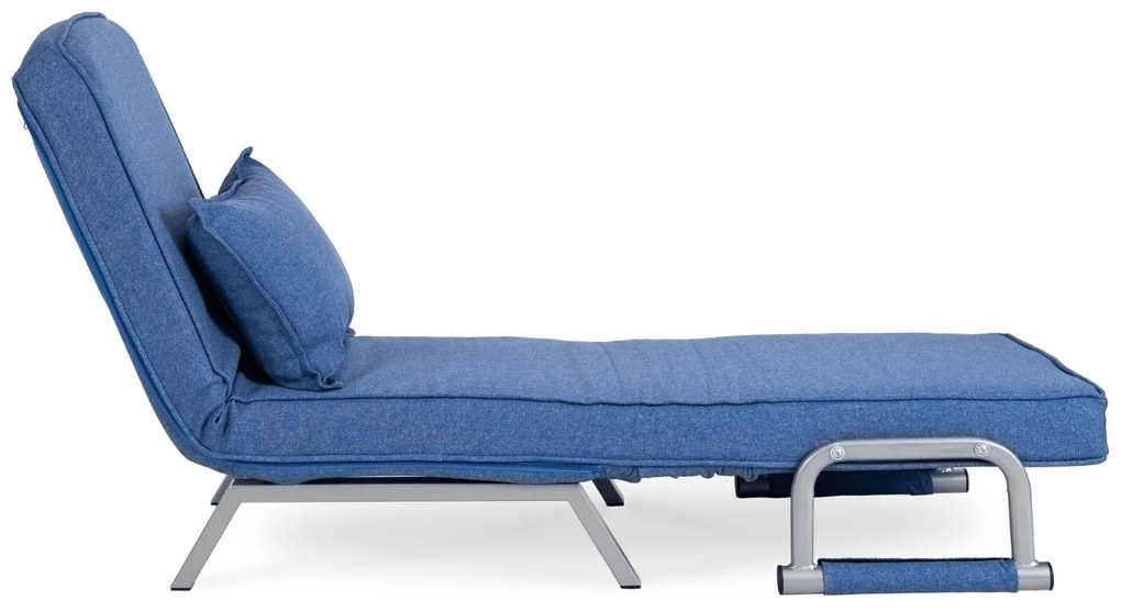 Fotel Rozkładany BART Niebieski