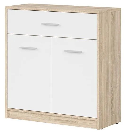 Komód Nepo Plus 5 (szonoma tölgy + fehér) . 1098294