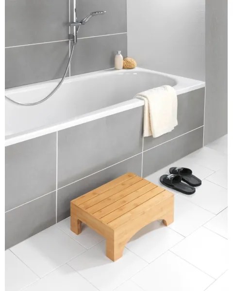 WENKO 24870100 - BAMBUSA zsámoly 40x30 cm barna