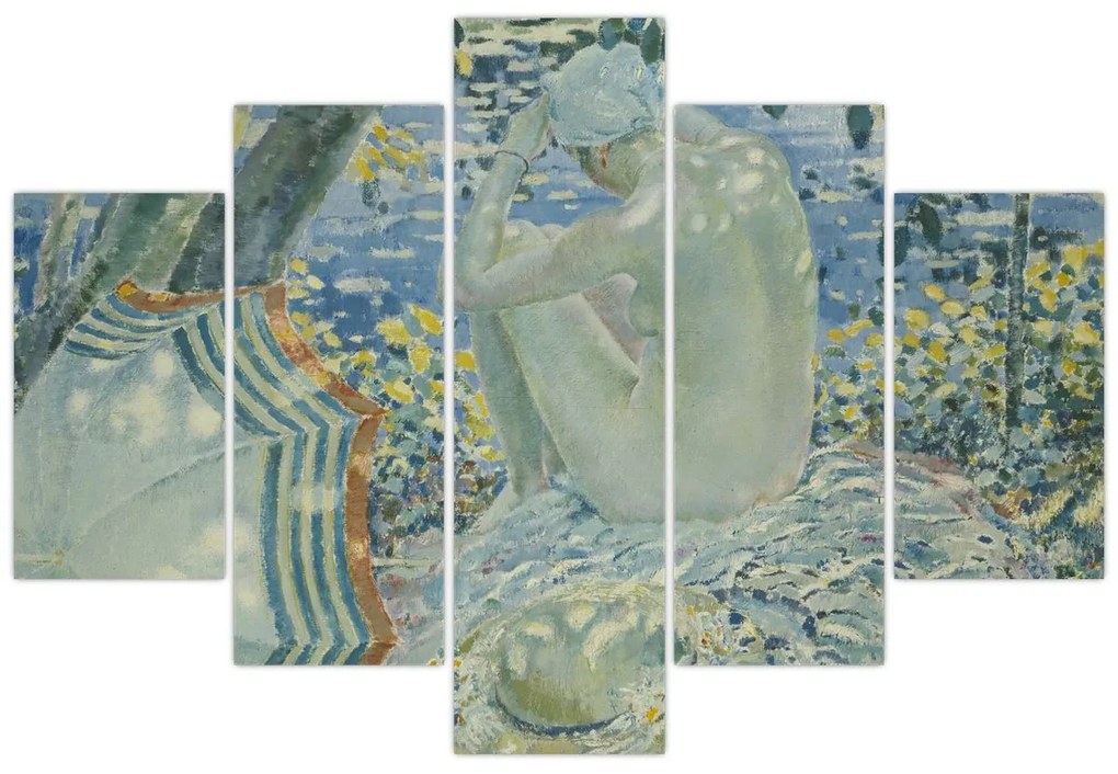 Kép - Frederick Carl Frieseke, On the Bank, reprodukciók (150x105 cm)