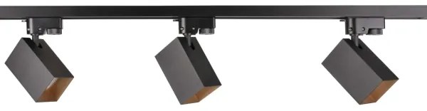 Spotlámpa sínrendszerhez SQUARE 3xGU10/10W/230V + 1 m sín rendszer