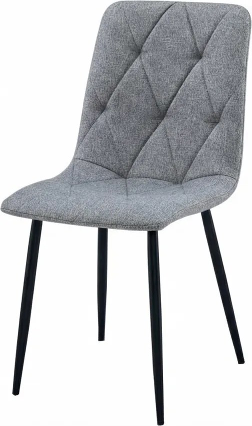 LIBRA PLATINUM GREY szürke szék fekete lábakkal