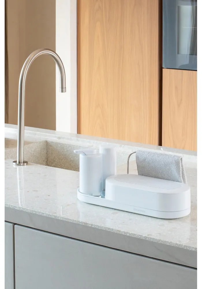 Fehér műanyag mosogatóeszköz tartó SinkStyle – Brabantia