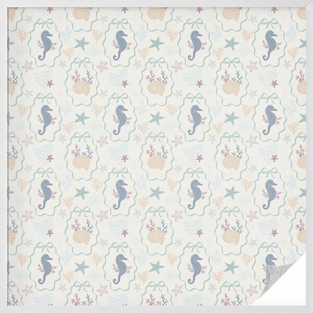 Ablakfólia Szélvédő Adatvédelem Tengeri csikóhalak 100x100 cm