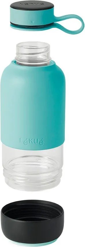 Türkiz üveg utazó ivópalack 500 ml To Go – Lékué