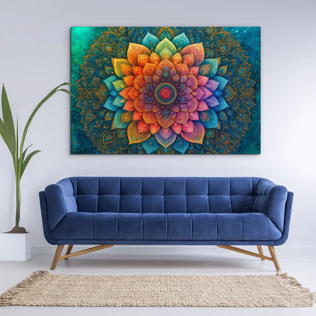 DUBLEZ | Fénylő mandala a falra - Kép