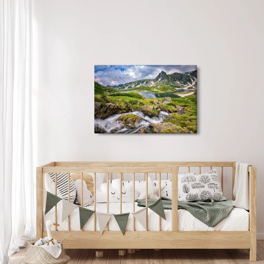 Kép - Kilátás a Rila hegyre (90x60 cm)