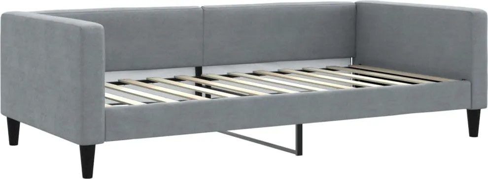 vidaXL világosszürke szövet kanapéágy keret 100 x 200 cm