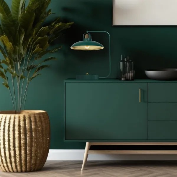 Asztali lámpa FELIX 1xE27/60W/230V zöld