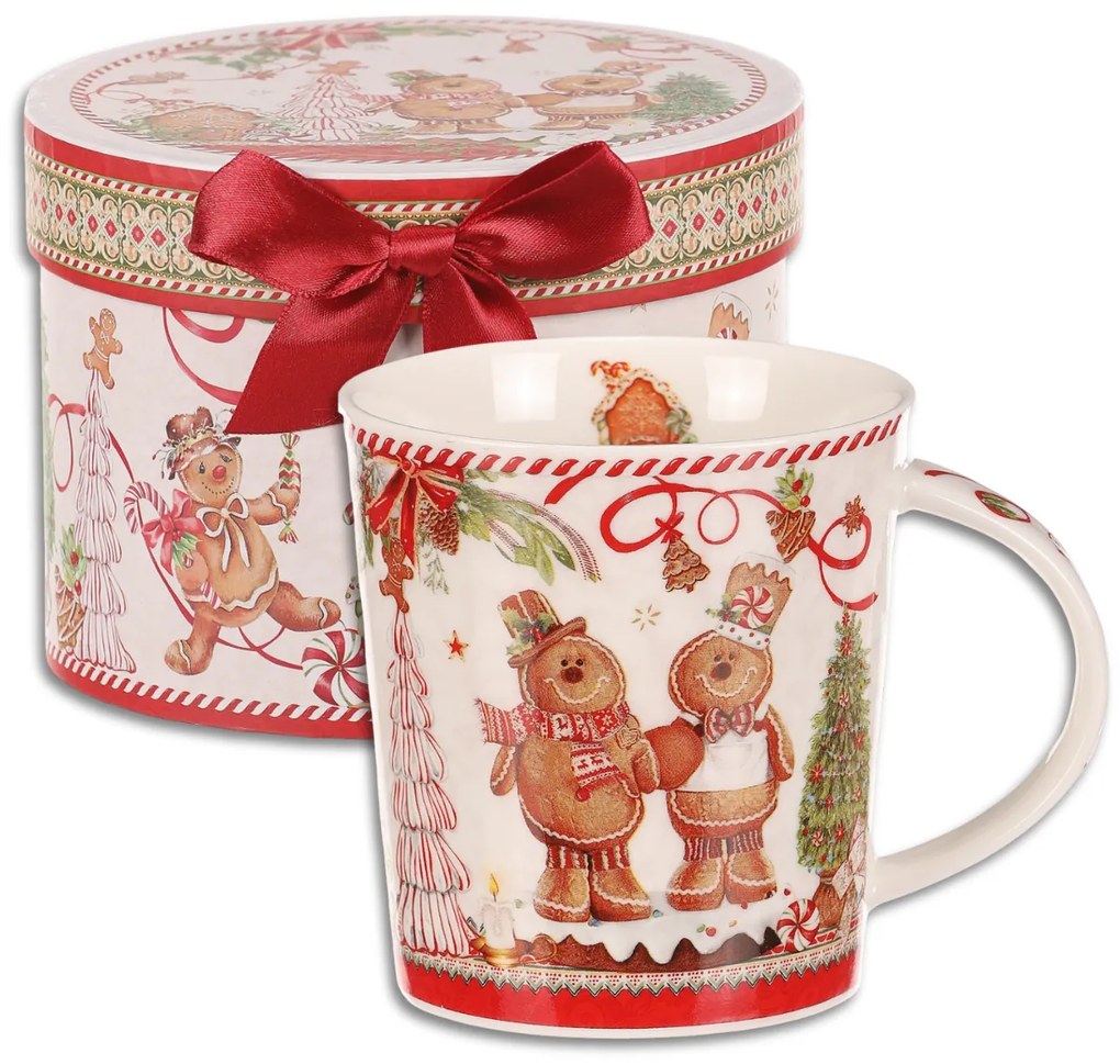 Karácsonyi bögrés mézeskalácsok ajándékdobozban 200 ml