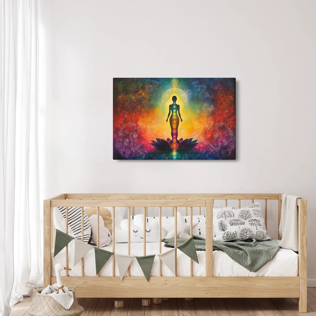 Kép - Nő és csakrák (90x60 cm)