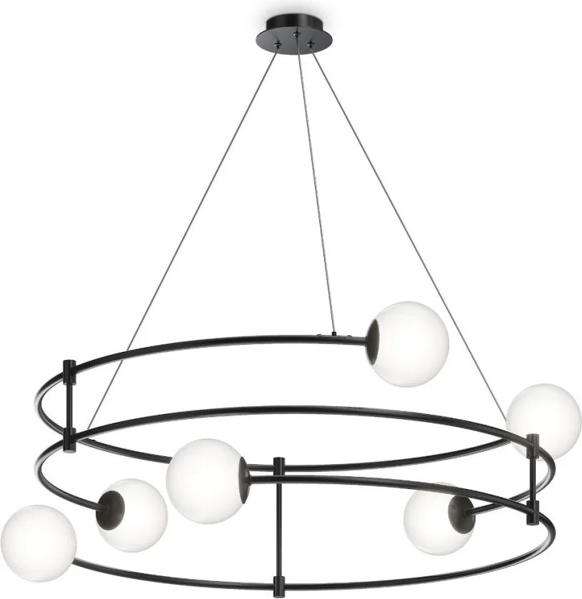 MAYTONI MOD317PL-06B BALANCE Többágú Függesztett Lámpa Fekete G9 IP20