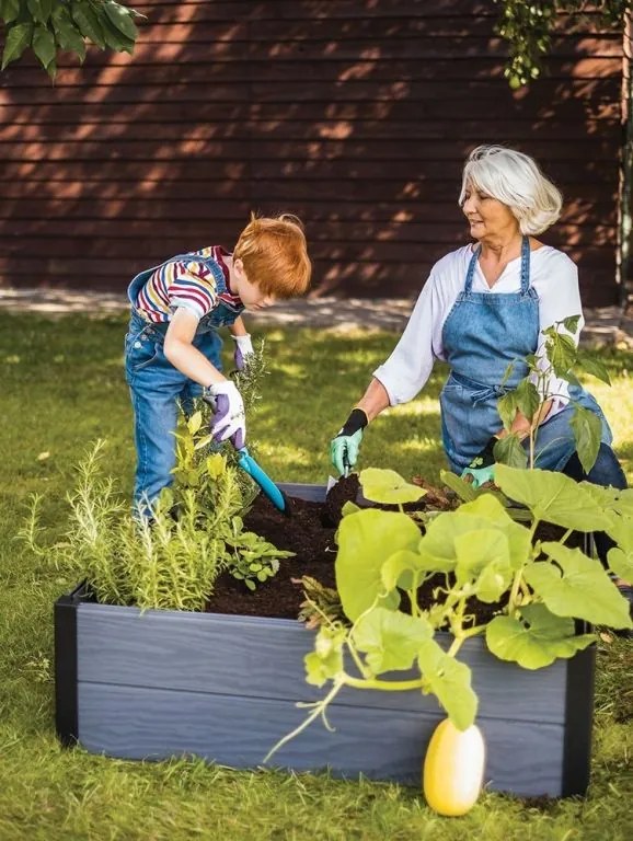 Keter Kerti virágláda MAPLE SQUARE szürke