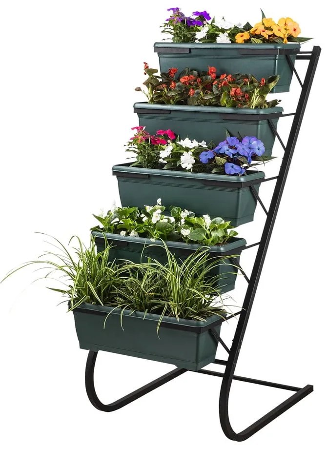 Fém virágtartó állvány (magasság 130 cm) – Floriane Garden