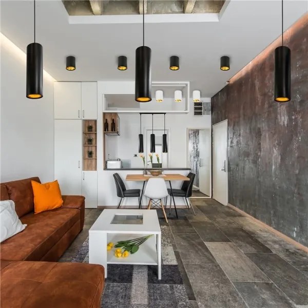 Csillár LATI 1xGU10/8W/230V fekete