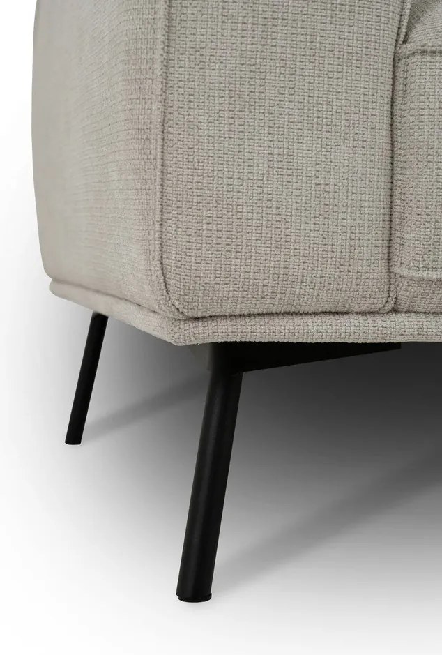 Szürkésbézs zsenília sarokkanapé (jobb oldali-L alakú) Amsterdam – Scandic