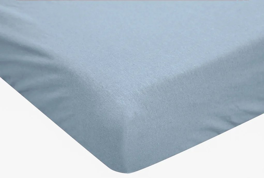 ALVORA világoskék jersey lepedő 90x200 cm