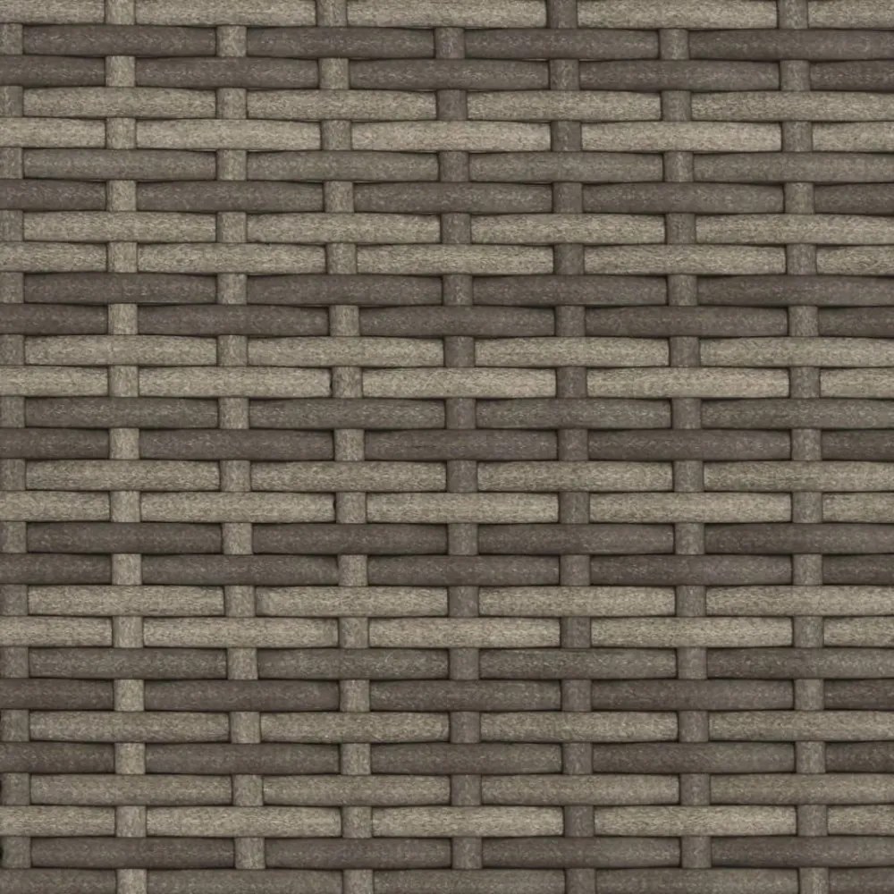 2 személyes szürke polyrattan kerti kanapé baldachinnal/székkel