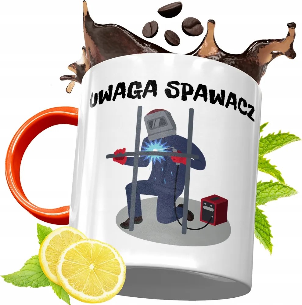 Narancssárga Bögre Hegesztőnek Tökéletes Ajándék fényképes nyomtatással