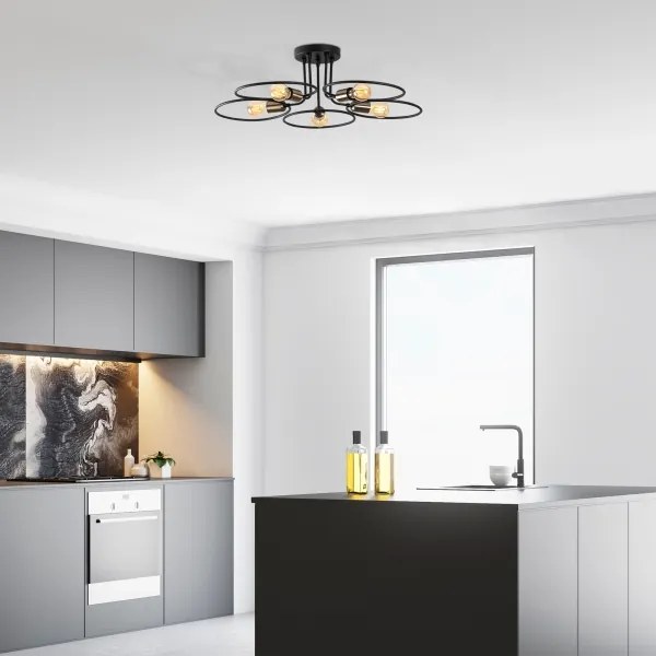 Csillár CIRCLE 5xE27/40W/230V