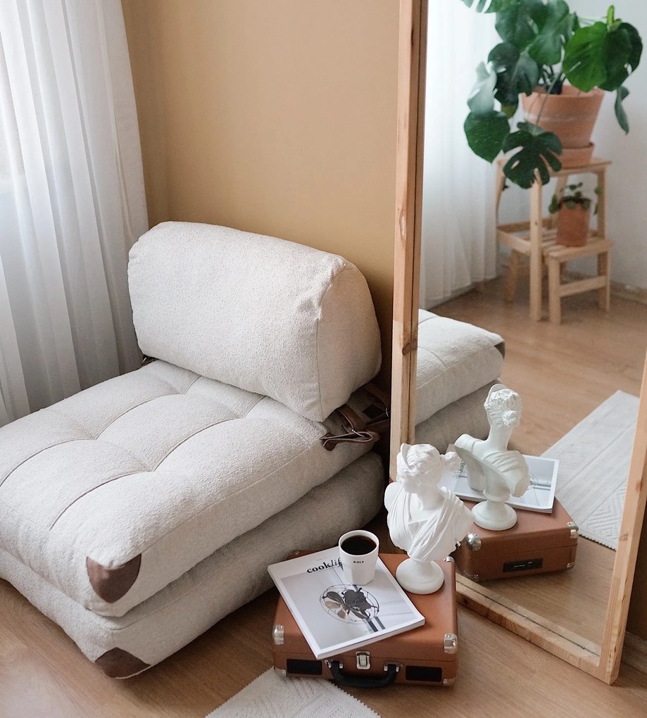 Egyzemélyes kanapéágy- Fold Teddy - Krém