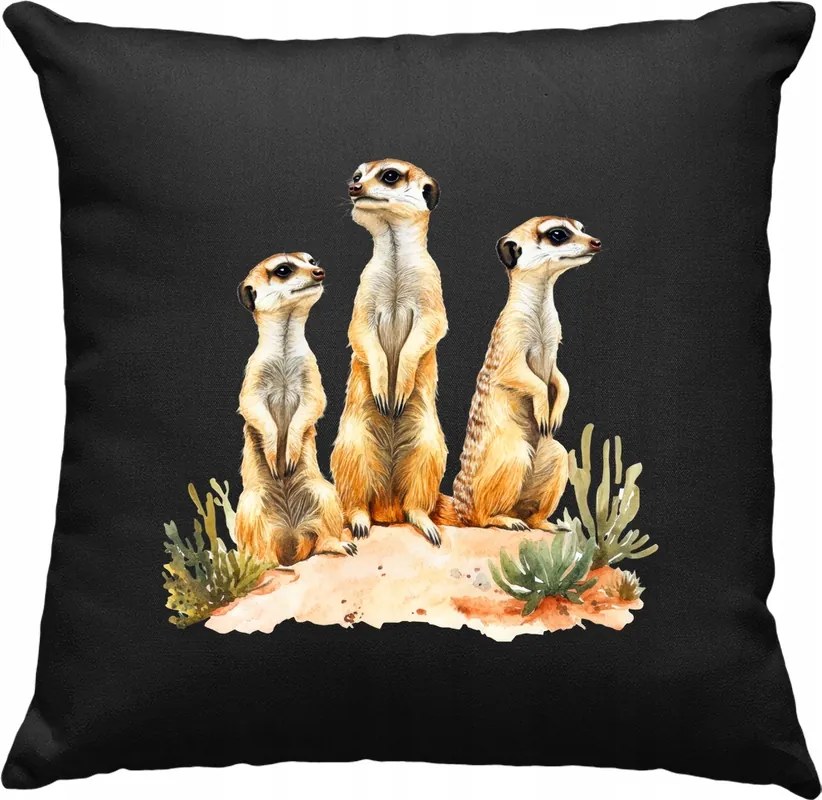 Szurikáta párna Kedves Gyerek 7 Fekete