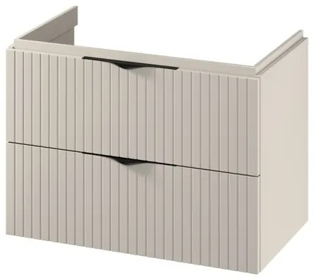 Cersanit S1015-003 - Függesztett mosdó alatti fürdőszobaszekrény TIRSO 80x45 cm bézs