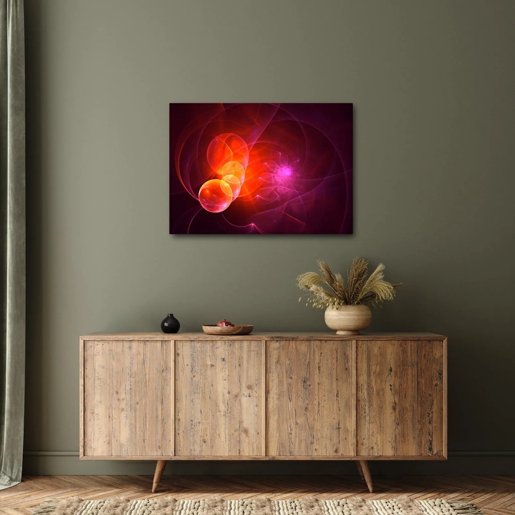 Modern rózsaszín absztrakció képe (70x50 cm)