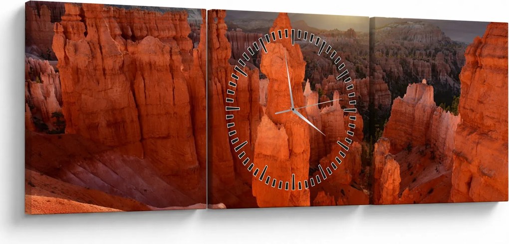 Kép - Utah, nemzeti park (órával) (90x30 cm)
