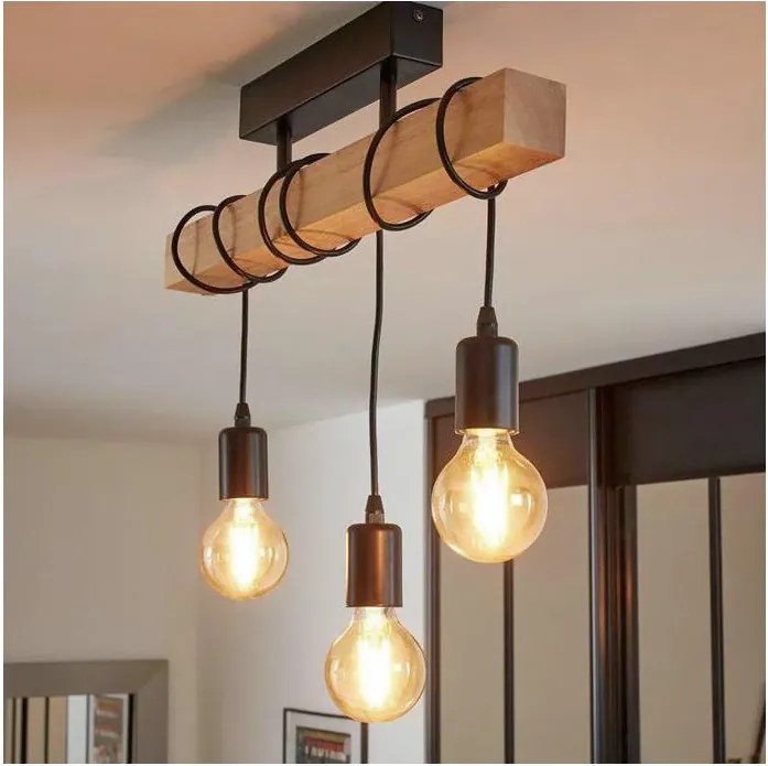 Eglo 43511 - LED felületre szerelhető csillár TOWNSHEND 3xE27/60W/230V