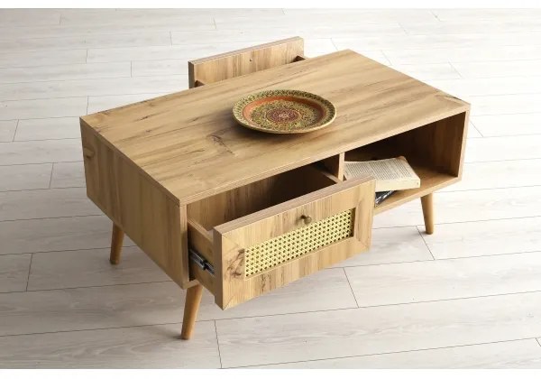 SIDYMA konferenciás asztal 45x97 cm barna