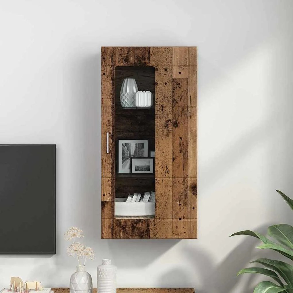 Fali szekrény polcokkal Régi fa 55 x 29 x 100 cm Faanyag