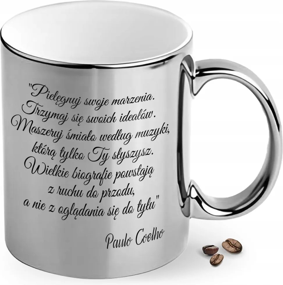 Ezüst Kerámia Bögre Előléptetés Ezredes Asszony Ajándék Idézet