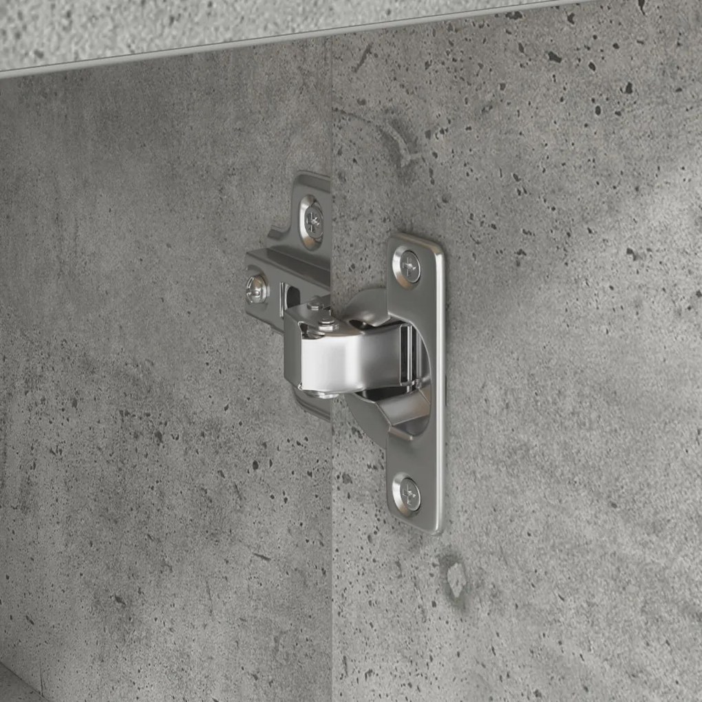 Oldalszekrény fiókkal Beton szürke 38 x 34,5 x 75 cm Faanyag