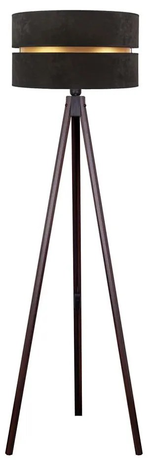Duolla - Állólámpa DUO 1xE27/60W/230V átm. 44 cm fekete/wenge
