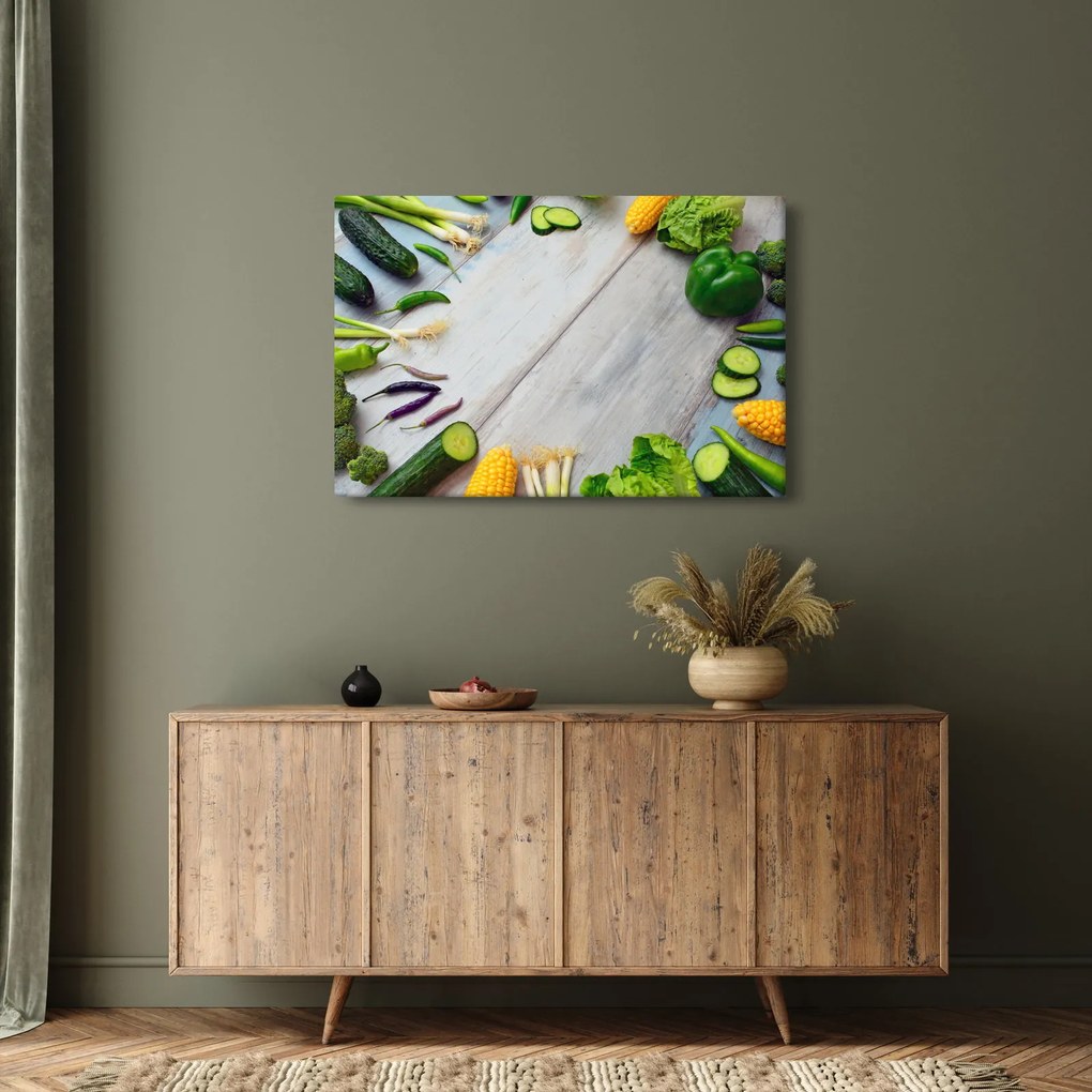 Zöldség képe (90x60 cm)