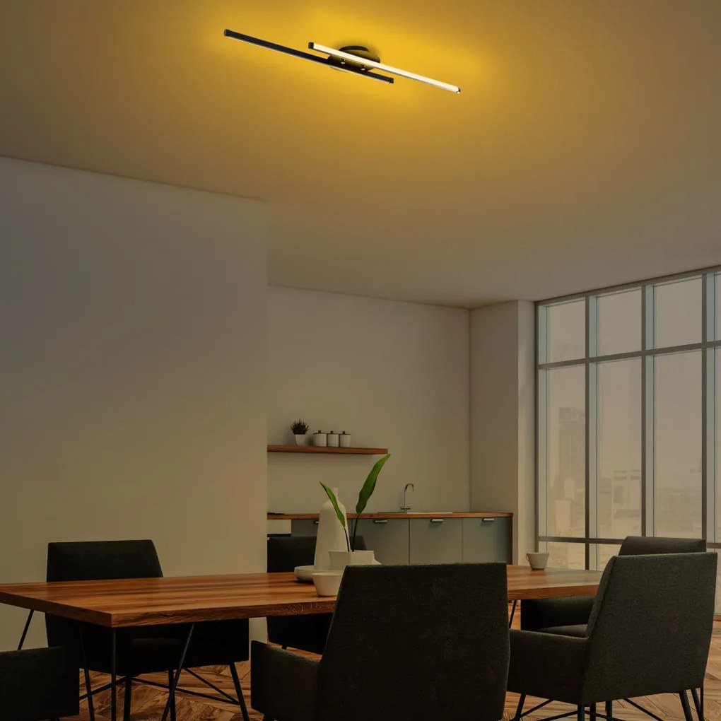 Umut 13296 fekete fém LED függőlámpa, 86 x 17 cm