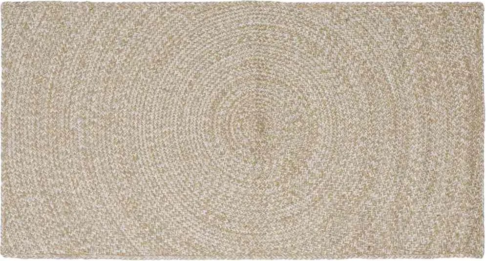 vidaXL Területszőnyegek Természetes és Fehér 80 x 150 cm Juta