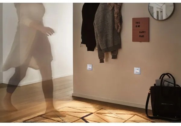 Paulmann 93134 - LED/1,2W Lépcsőmegvilágító érzékelővel EDGE 230V króm