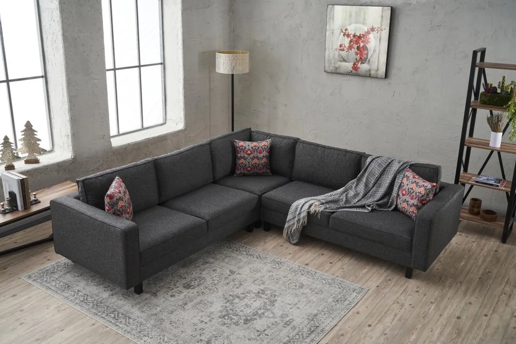 Sarokkanapé Kale Linen - Antracit