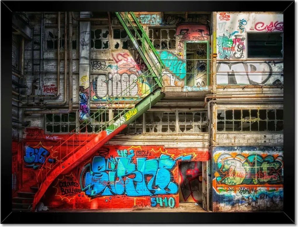 Poszterek keretben 40x30 Graffiti Utcaművészet