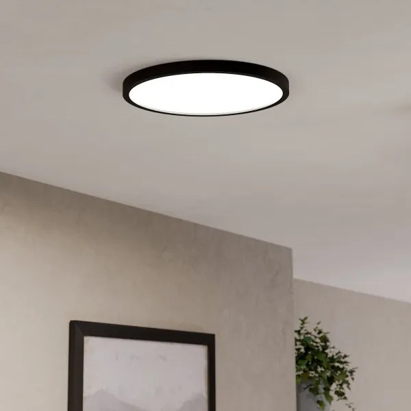 Eglo 901725 - LED RGBW dimmelhető fürdőszobai mennyezeti lámpa FUEVA-Z LED/17,5W/230V 38,9cm IP44 fekete
