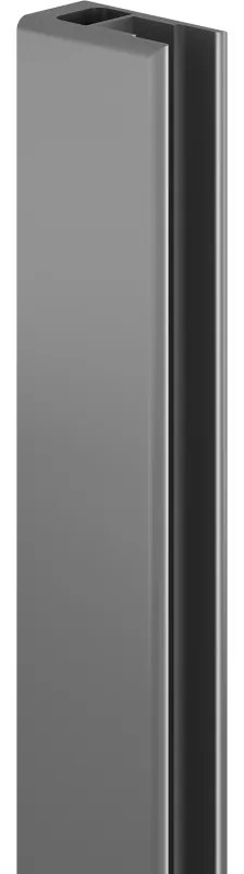 Mexen falcsík zuhanyfalhoz, gun metal - 800-00-95
